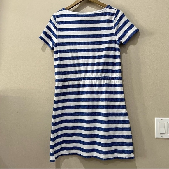 Talbots Petite Blue and White Striped Dress in Size Sp - Picture 3 of 8